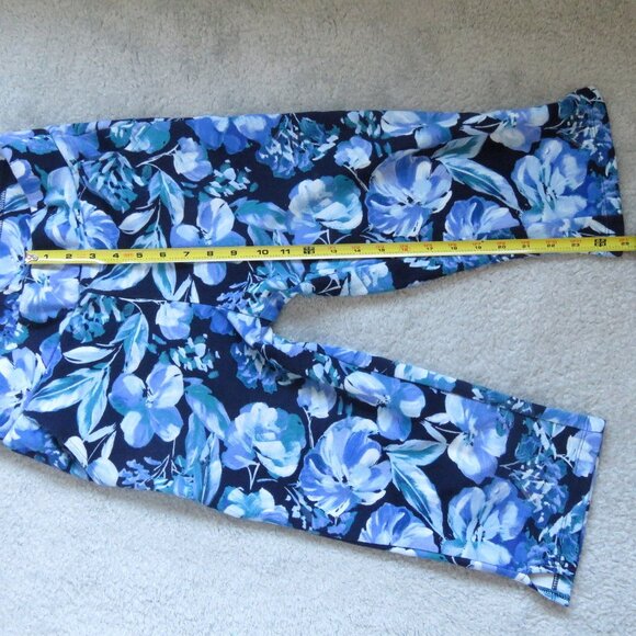 NWOT Belle by Kim Gravel Perfect Pique Fresh Picked Capri, Petite XXSP Twilight - Picture 8 of 15